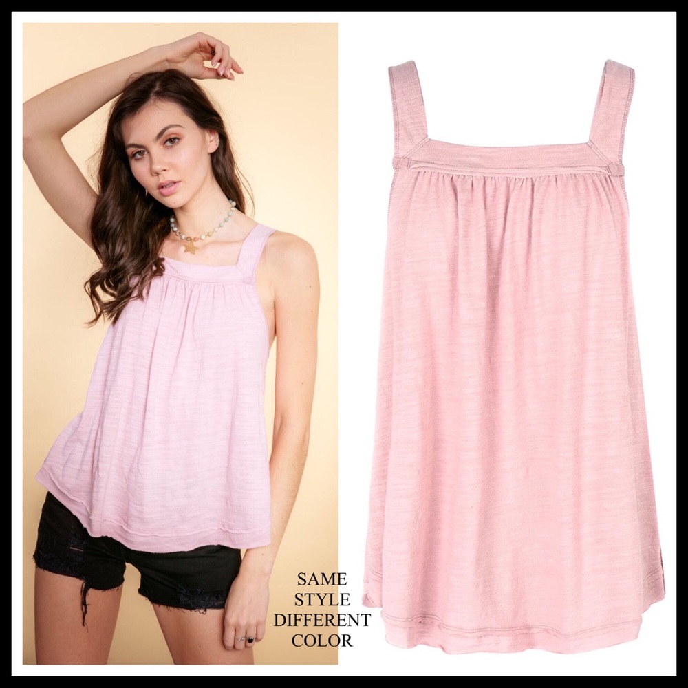 FREE PEOPLE BOHO FLOWY TANK TOP TUNIC TEE A2C - Picture 7 of 16